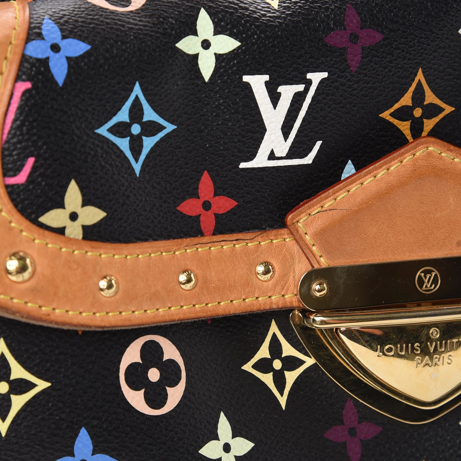 Louis Vuitton Monogram Multicolor Rita Black 16 of 17
