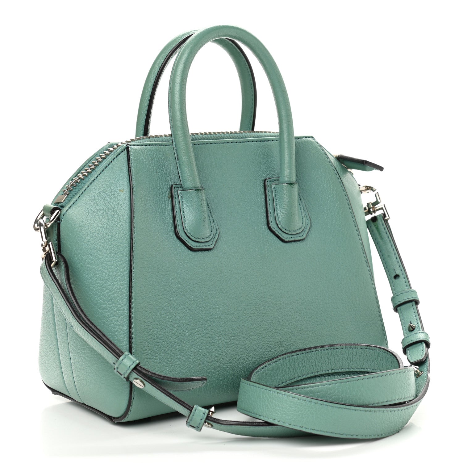 Givenchy Sugar Goatskin Mini Antigona Aqua 3 of 17