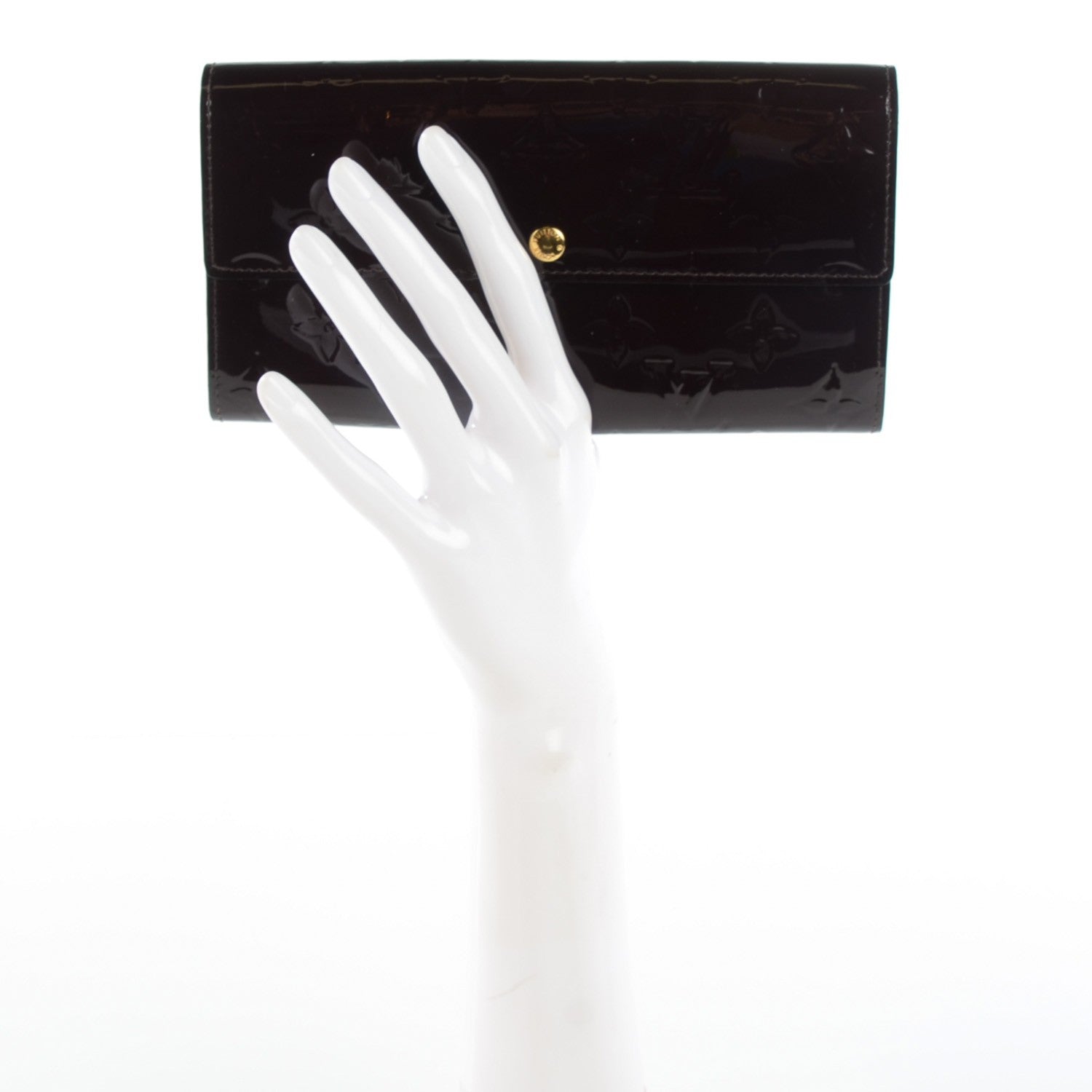 Louis Vuitton Vernis Sarah Wallet Amarante 2 of 7