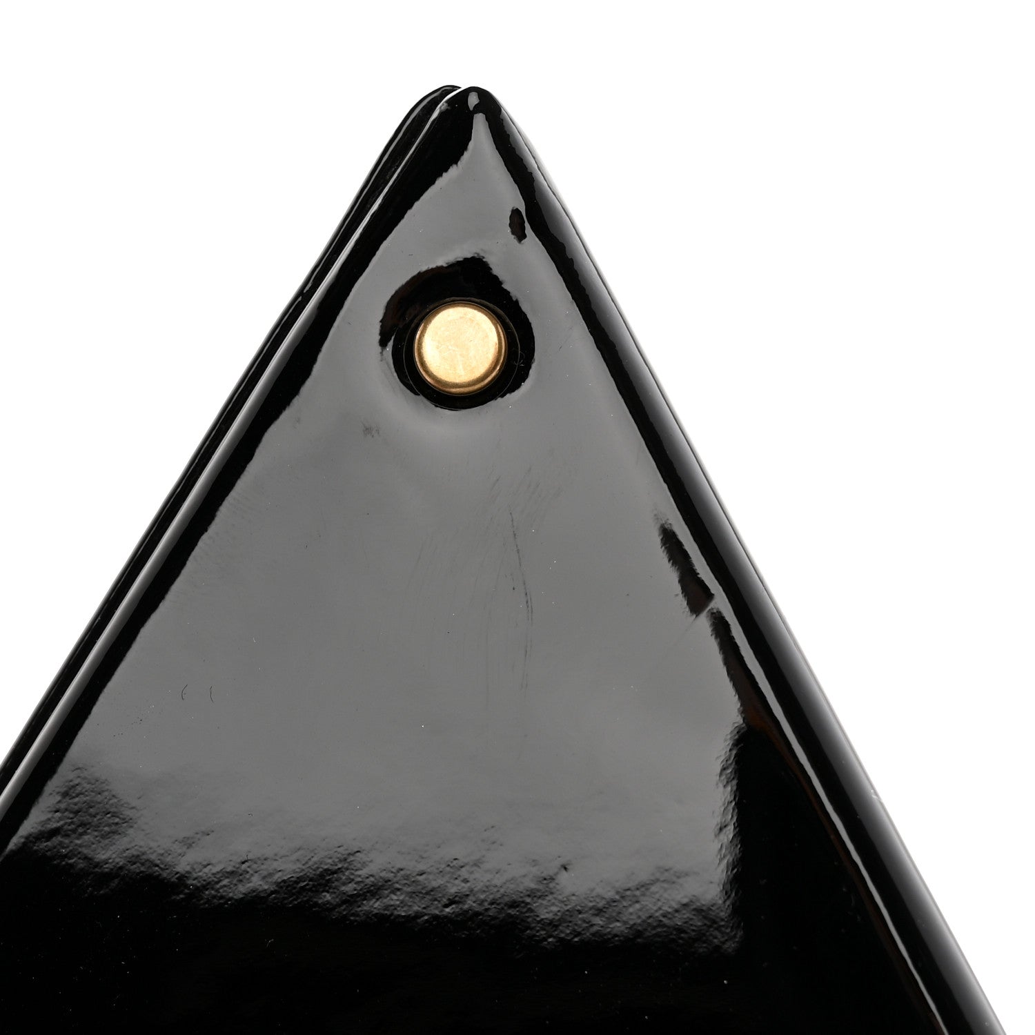 Saint Laurent Patent Pyramid Clutch Black 9 of 11