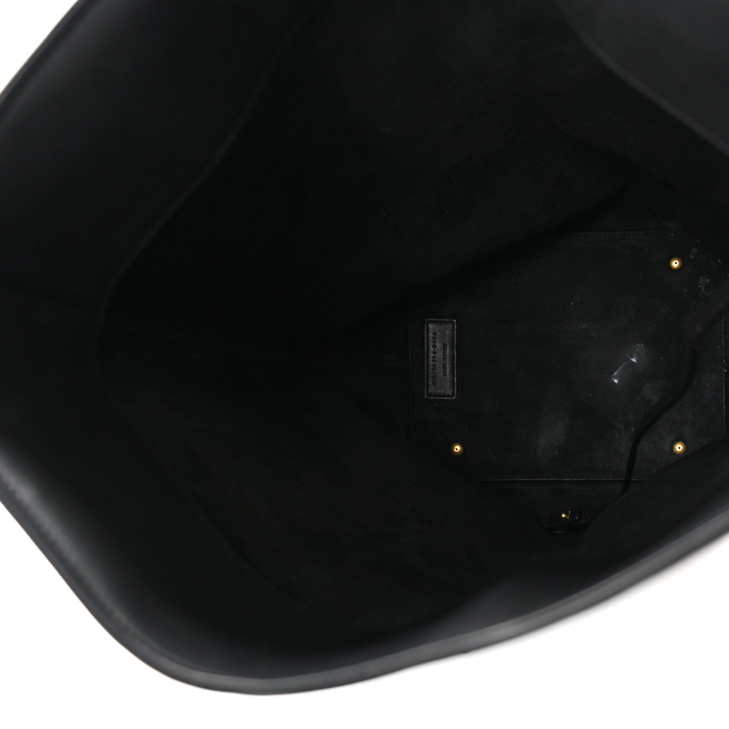 Saint Laurent Shiny Calfskin Le 37 Long Bucket Bag Black 6 of 11