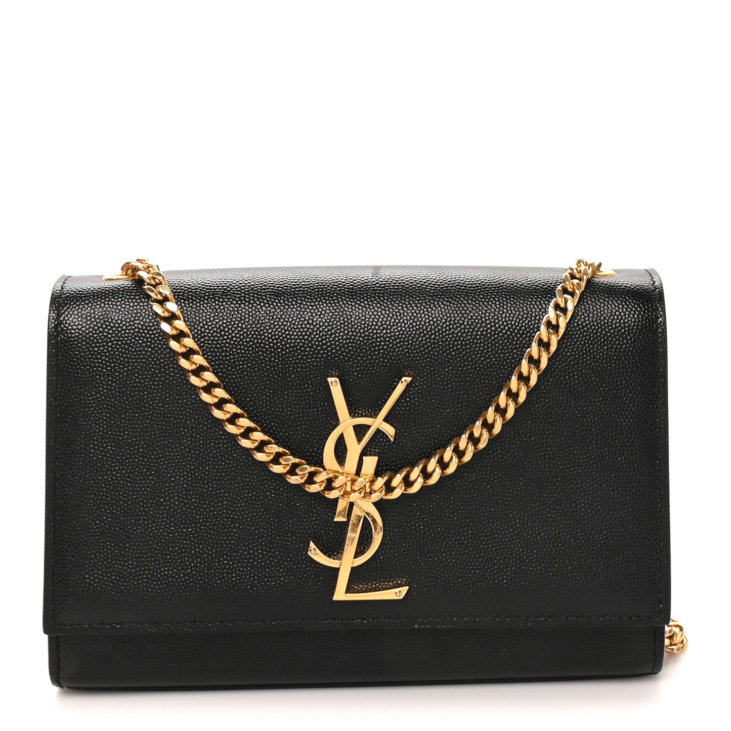 Grain De Poudre Small Classic Monogram Kate Satchel Black