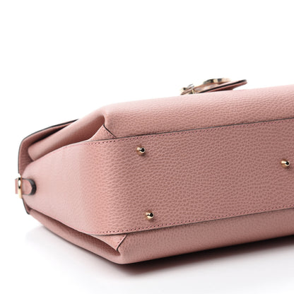 Gucci Dollar Calfskin Medium Interlocking G Top Handle Shoulder Bag Soft Pink 6 of 10