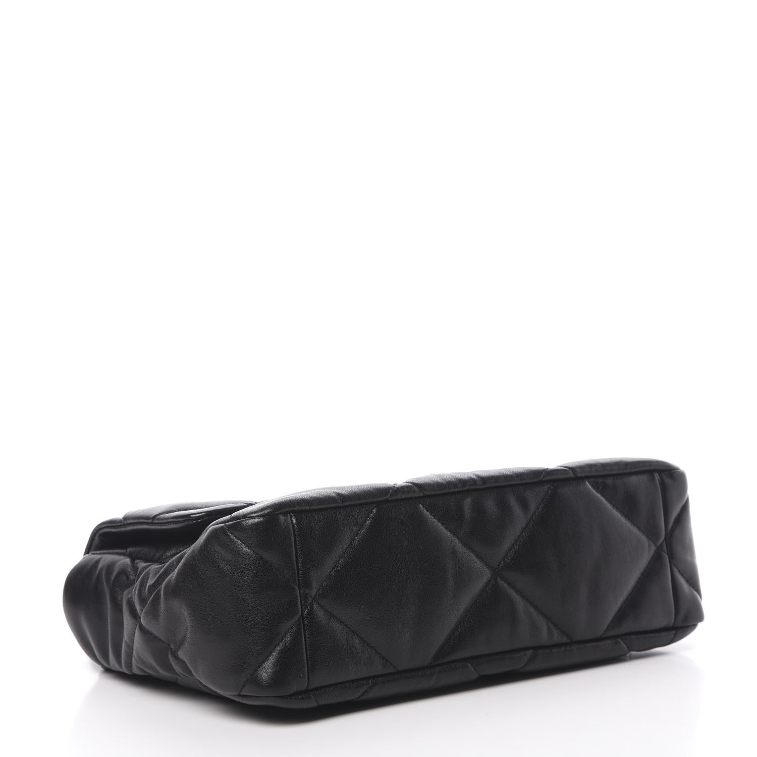 Chanel Goatskin Quilted Large 19 Flap Black 5 of 12