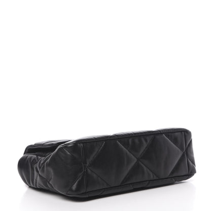 Chanel Goatskin Quilted Large 19 Flap Black 5 of 12