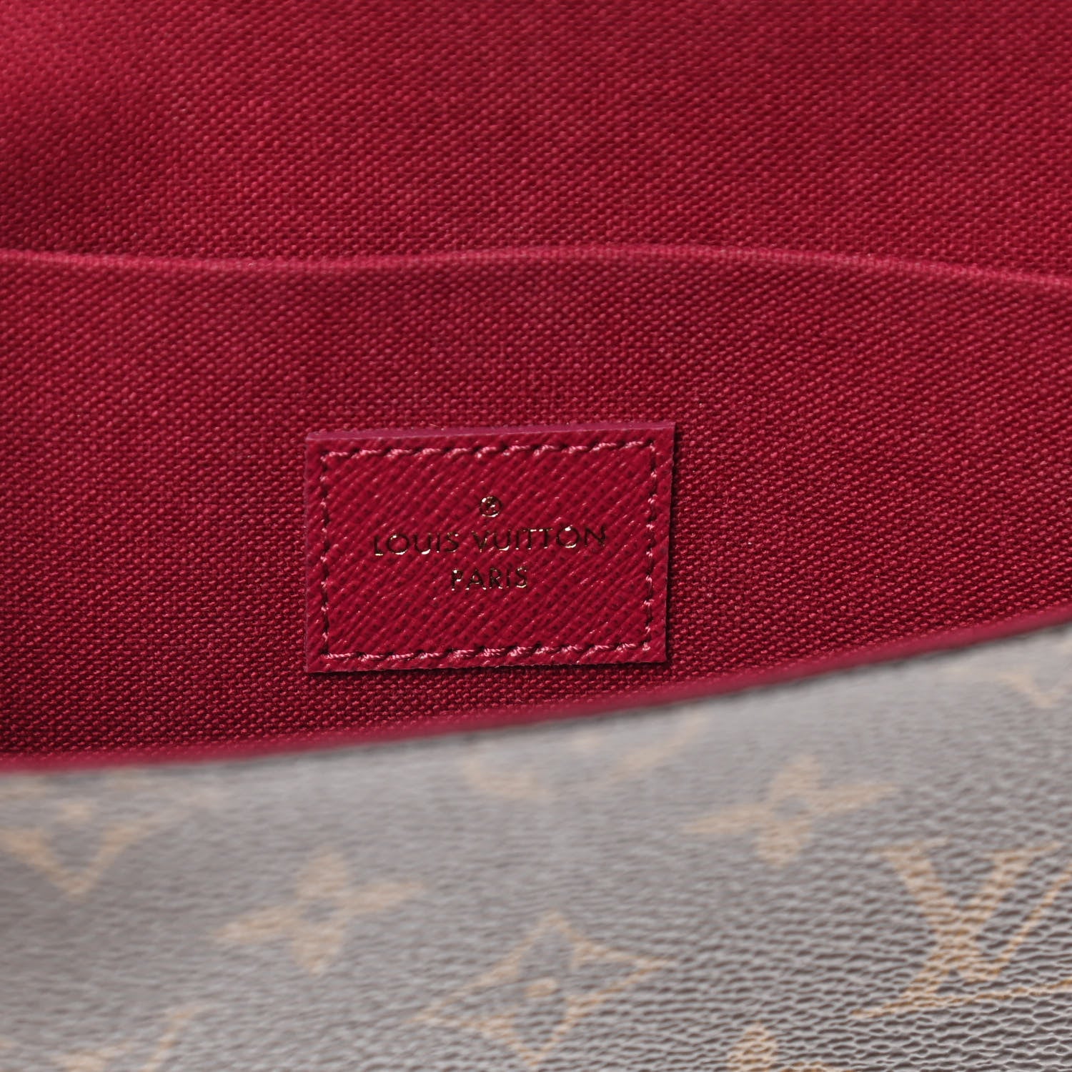 Louis Vuitton Monogram Pochette Felicie Chain Wallet Fuchsia 10 of 11
