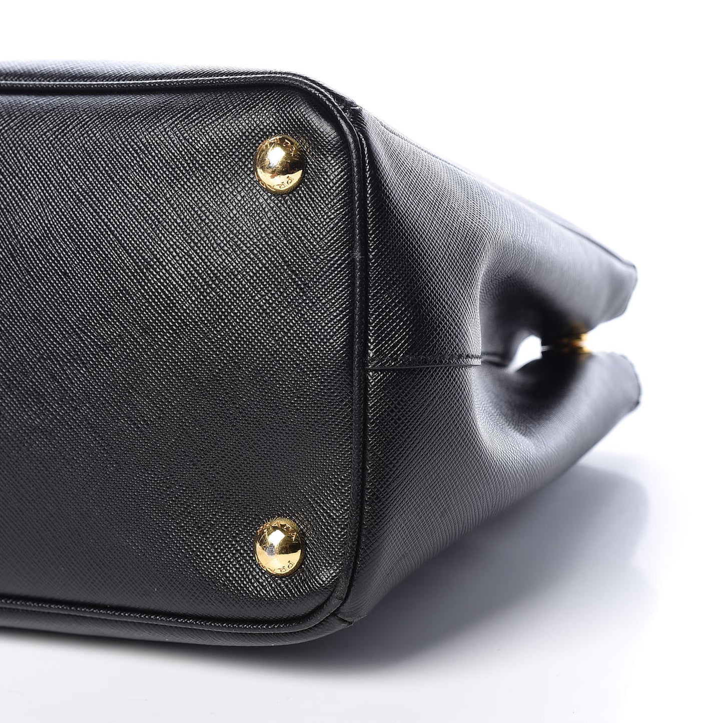 Saffiano Small Galleria Double Zip Tote Black