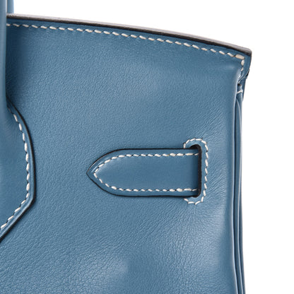 Hermes Swift Birkin 30 Blue Jean 18 of 22
