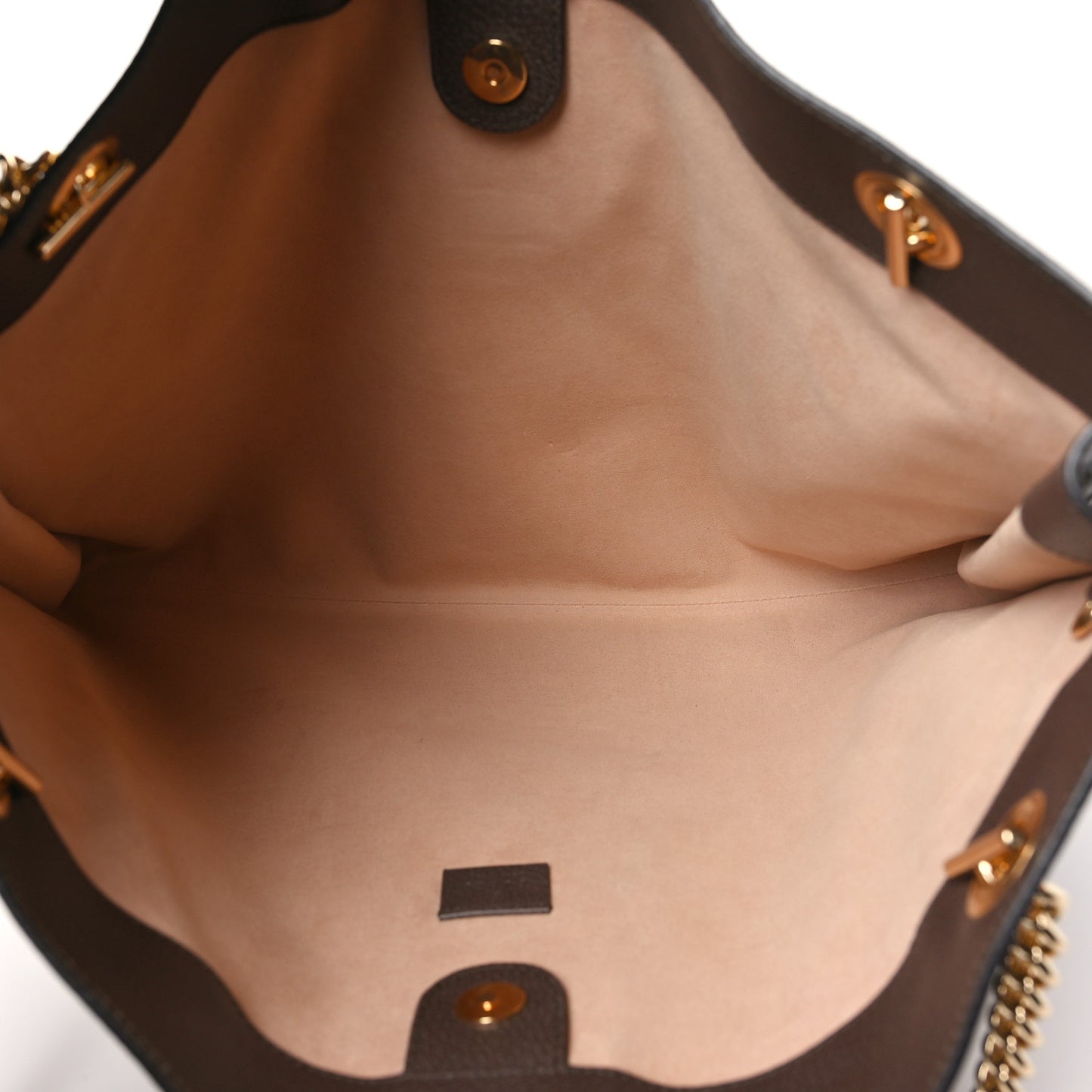 GG Supreme Monogram Large Rajah Chain Tote Beige New Acero