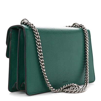 Gucci Pebbled Calfskin Small Dionysus Shoulder Bag Emerald 3 of 14