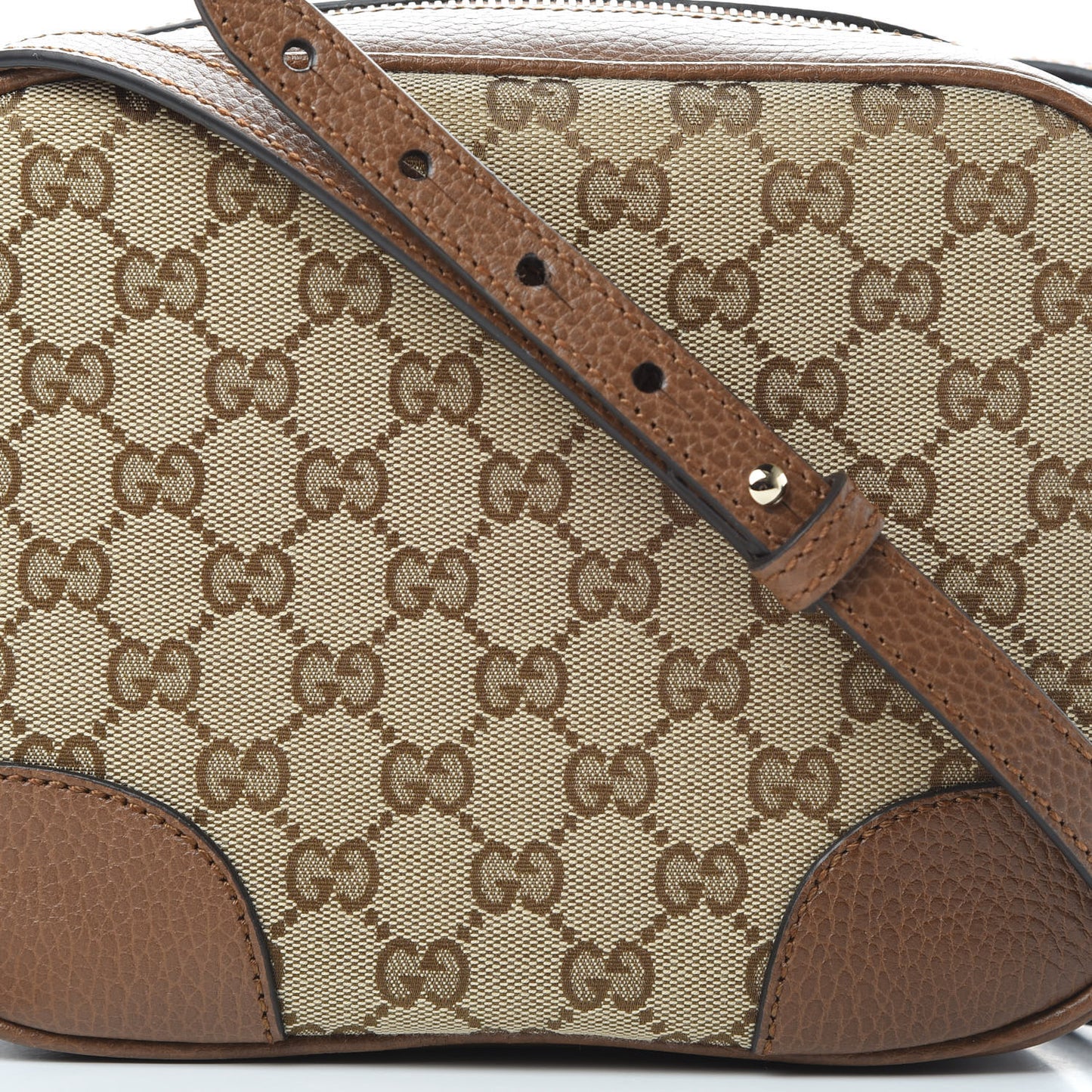Monogram Mini Bree Messenger Bag Beige Tabacco