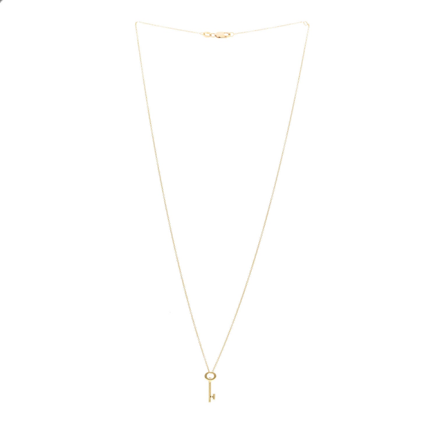 18K Yellow Gold Tiny Treasures Key Pendant Necklace