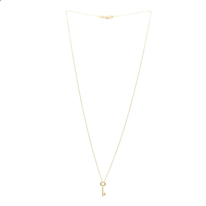 Roberto Coin 18K Yellow Gold Tiny Treasures Key Pendant Necklace 3 of 4
