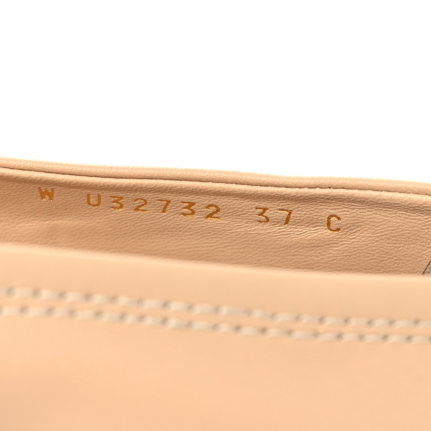 Chanel Lambskin Cap Toe CC Uniform Ballerina Flats 37 Beige Black 10 of 11