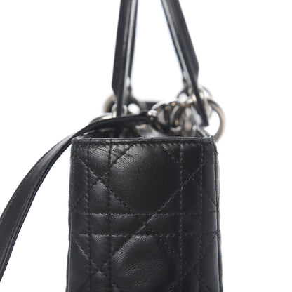 Christian Dior Lambskin Cannage Large Lady Dior Black 13 of 17