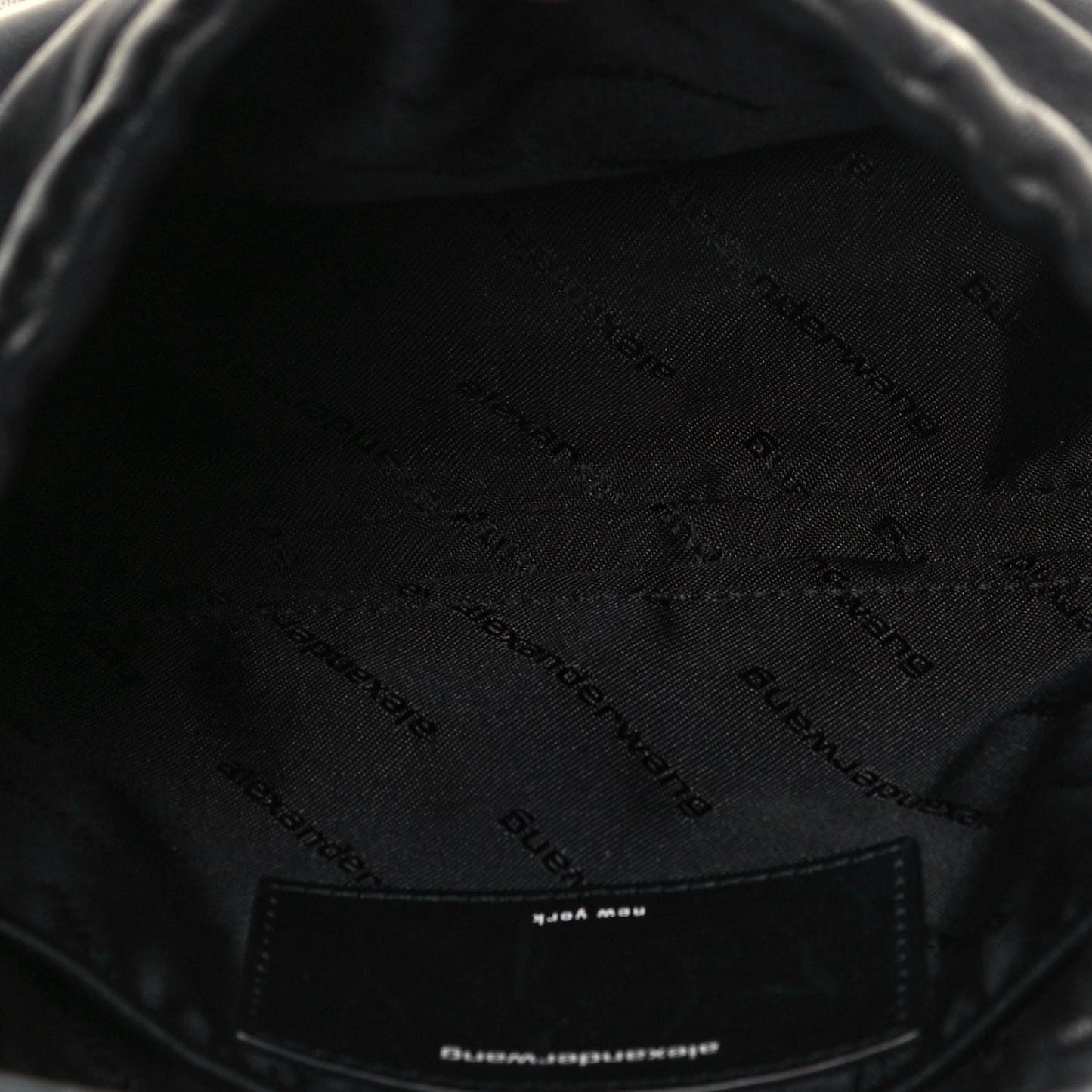 Lambskin Nylon Small Ryan Bag Black