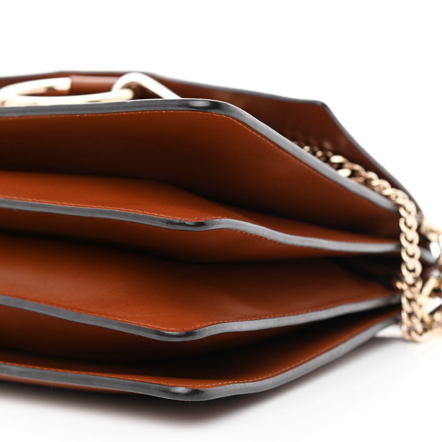 Suede Calfskin Medium Faye Shoulder Bag Tobacco
