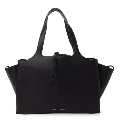 Celine Baby Grained Calfskin Small Tri-Fold Bag Black 1 of 9