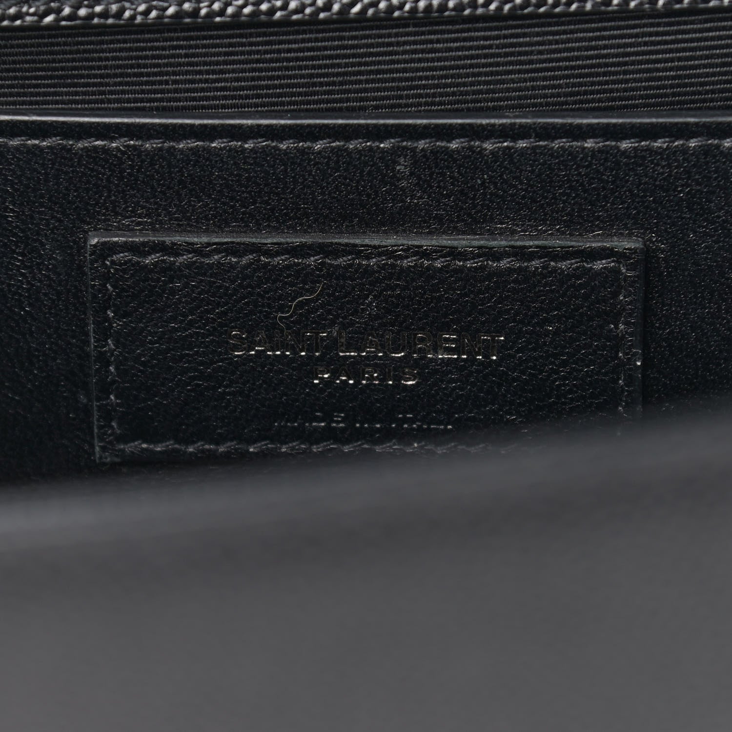 Saint Laurent Grain De Poudre Medium Classic Monogram Kate Satchel Black 8 of 10