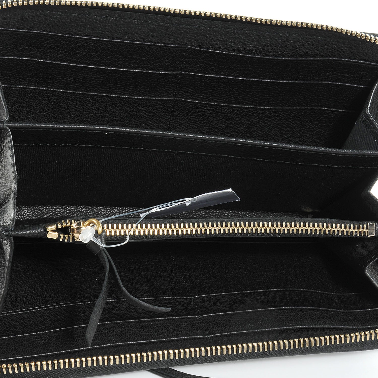 Balenciaga Calfskin Papier Continental Zip Around Wallet Black 5 of 8