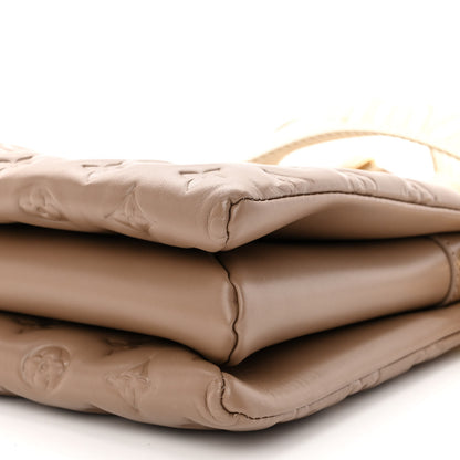 Louis Vuitton Lambskin Embossed Monogram Coussin PM Taupe 11 of 11