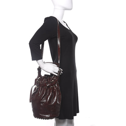 Alexander Wang Patent Diego Bucket Beet Gunmetal Hardware 2 of 10