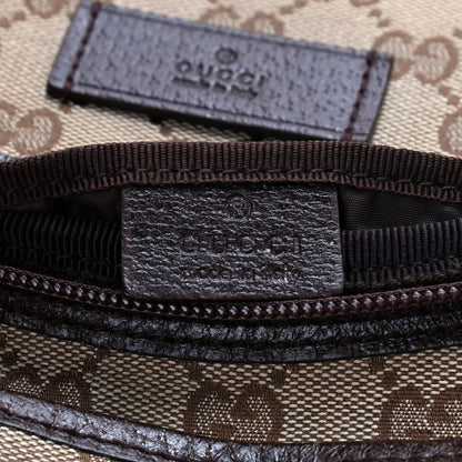 Gucci Monogram Natural Pigskin Large Diaper Bag Beige Ebony Cocoa Dark Chocolate 6 of 9
