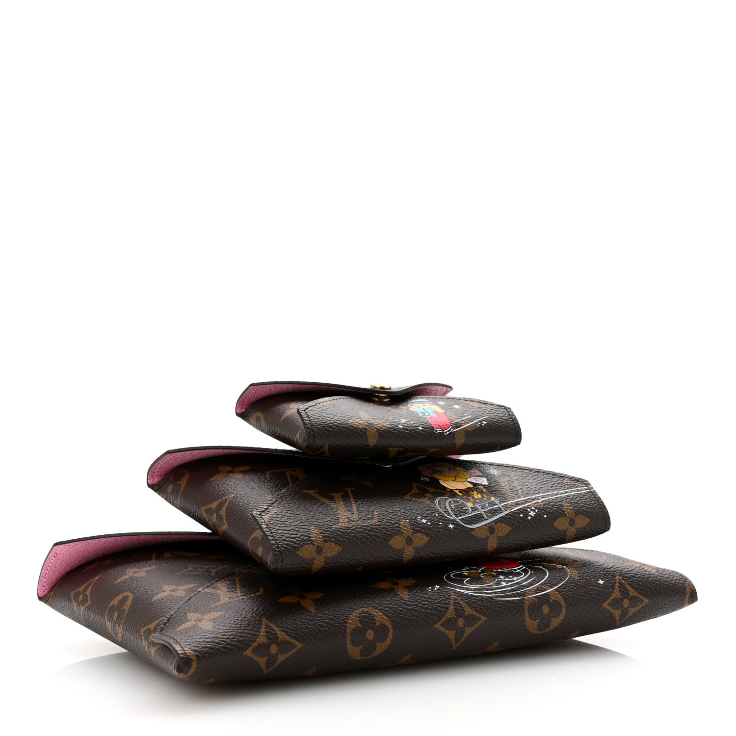Louis Vuitton Monogram 2023 Christmas Animation Kirigami Pochette Set 5 of 8