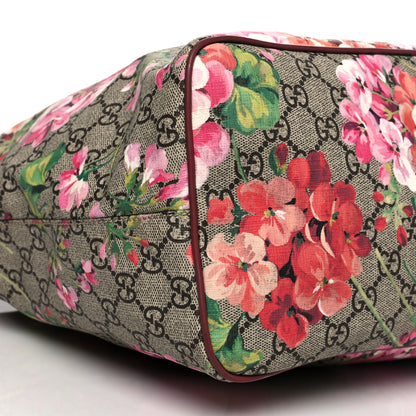 Gucci Soft GG Supreme Monogram Blooms Medium Crossbody Tote Beige Multicolor Dry Rose 9 of 13