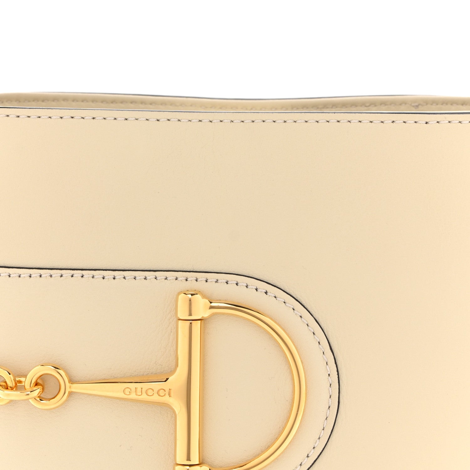Gucci Arabella Calfskin Horsebit 73 Mini Bucket Bag White 8 of 12
