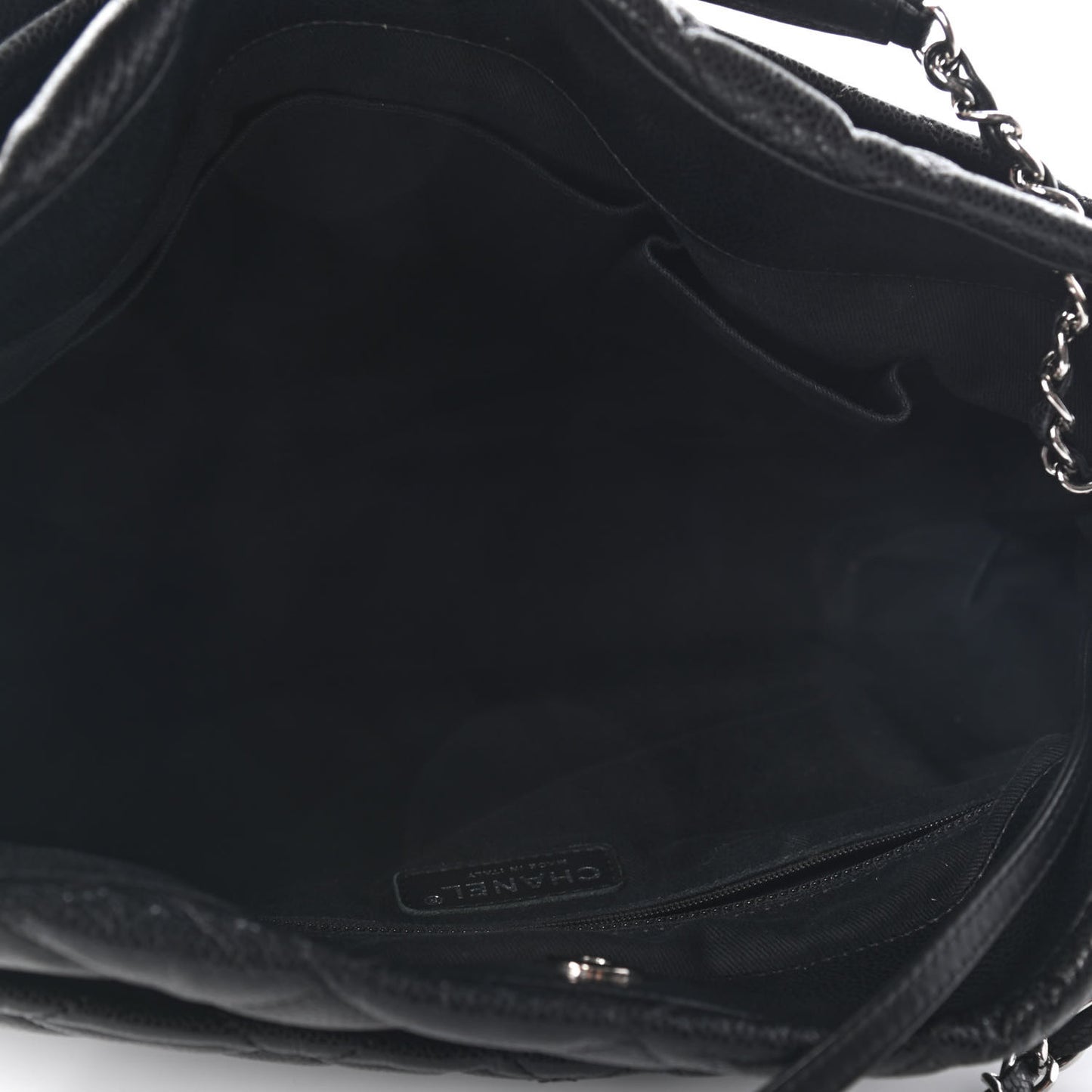 Caviar Quilted Timeless CC Soft Tote Black