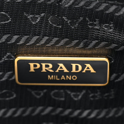 Prada Yarn Raffia Effect Crochet Re-Edition 2005 Shoulder Bag Black 6 of 8