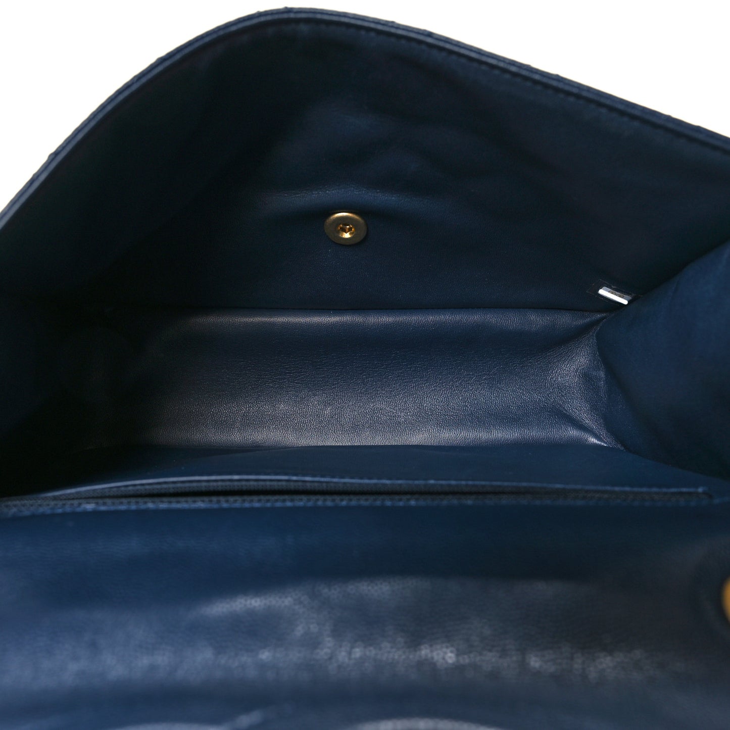 Caviar Quilted Large Sweet Classic Flap Navy Blue