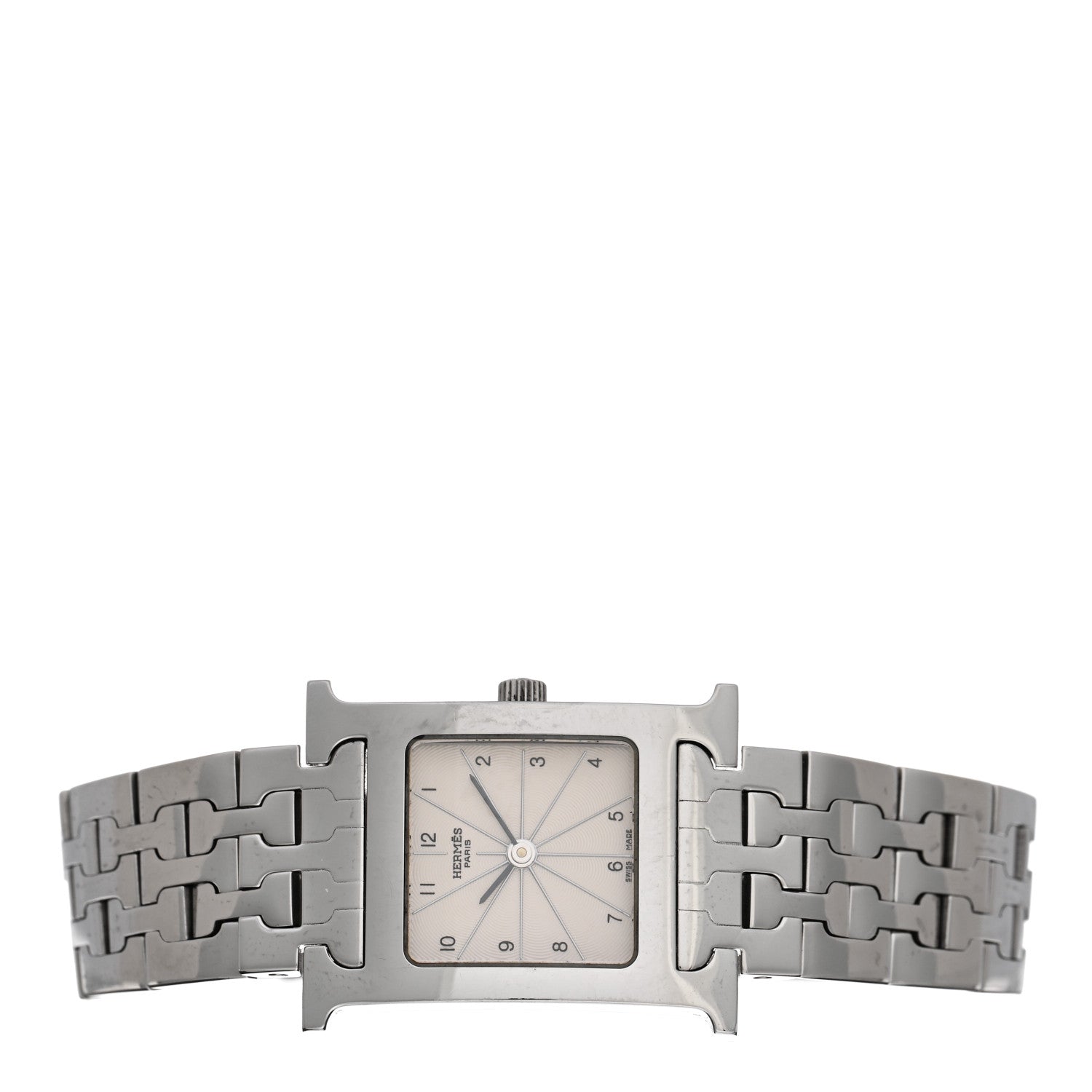 Hermes Stainless Steel 21mm Heure H Hour Quartz Watch 2 of 4