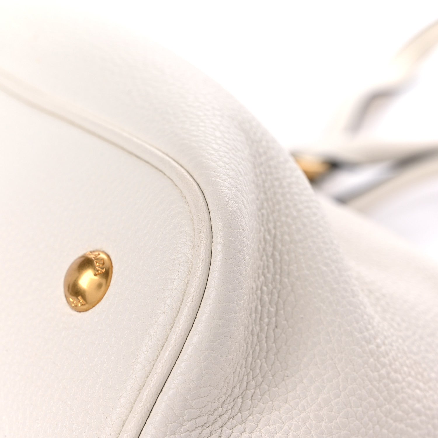 Prada Vitello Daino Shoulder Bag White 8 of 11