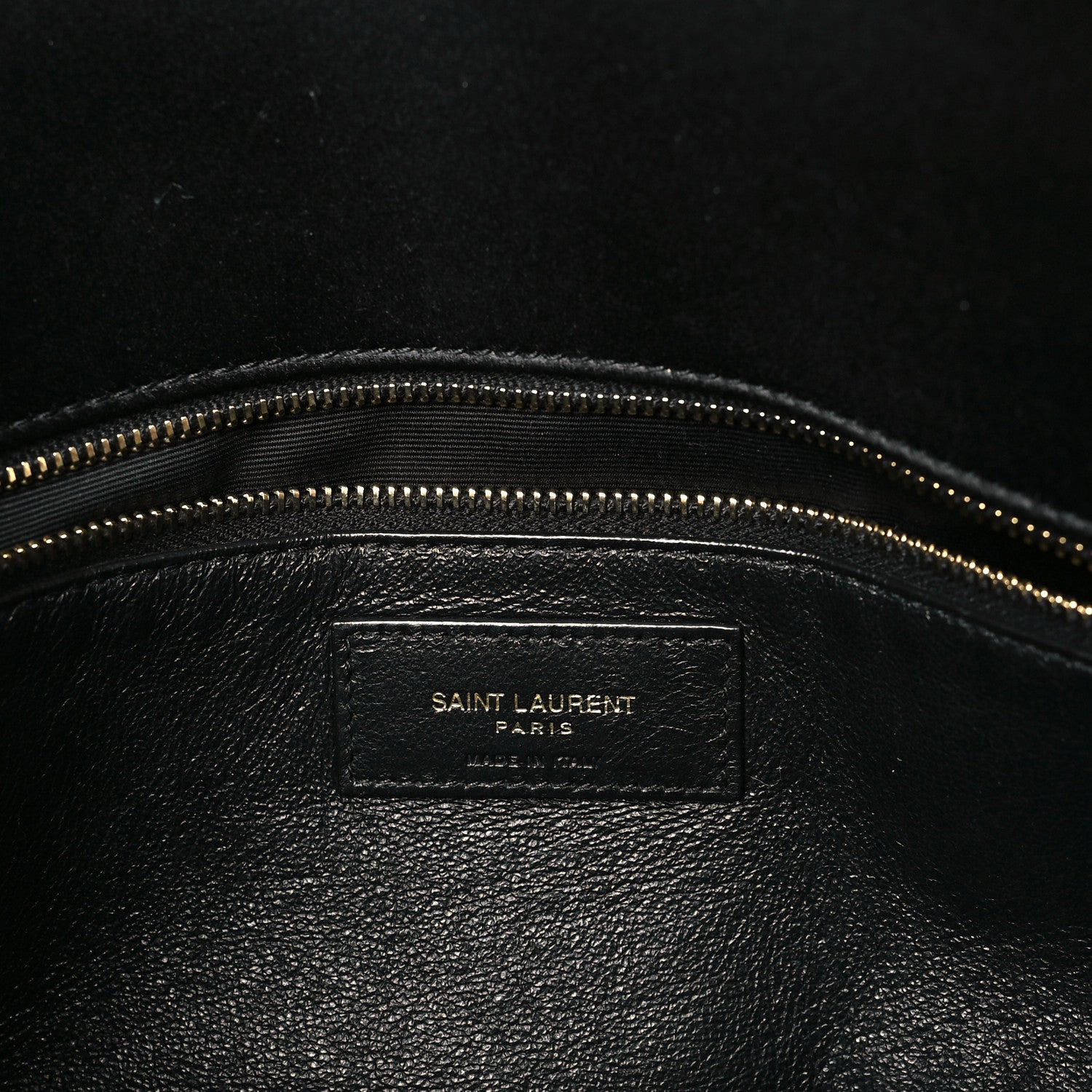 Saint Laurent Satin Quilted Sade Puffer Envelope Clutch Black 6 of 10