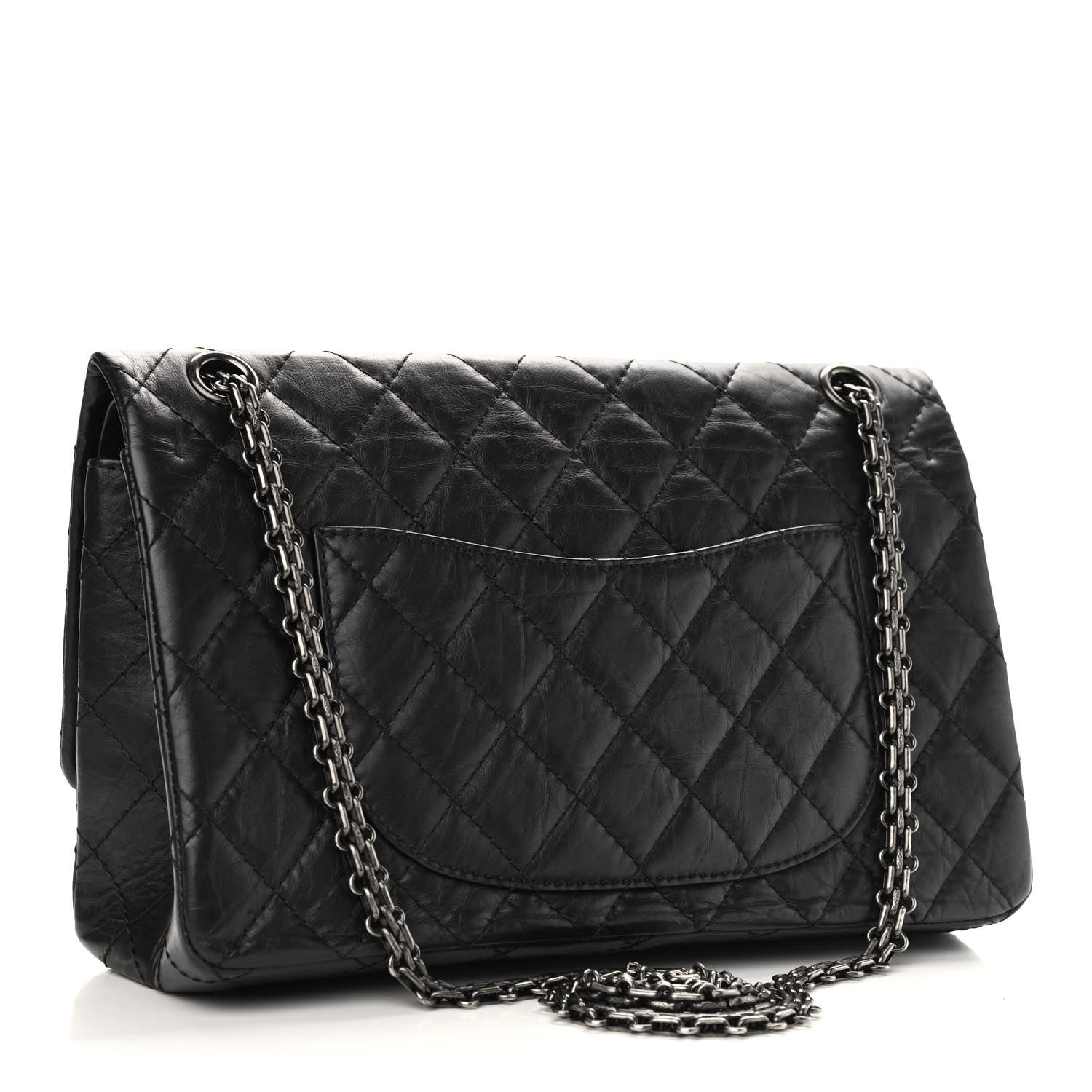 Chanel Aged Calfskin Quilted 2.55 Reissue 226 Flap Black 3 of 12