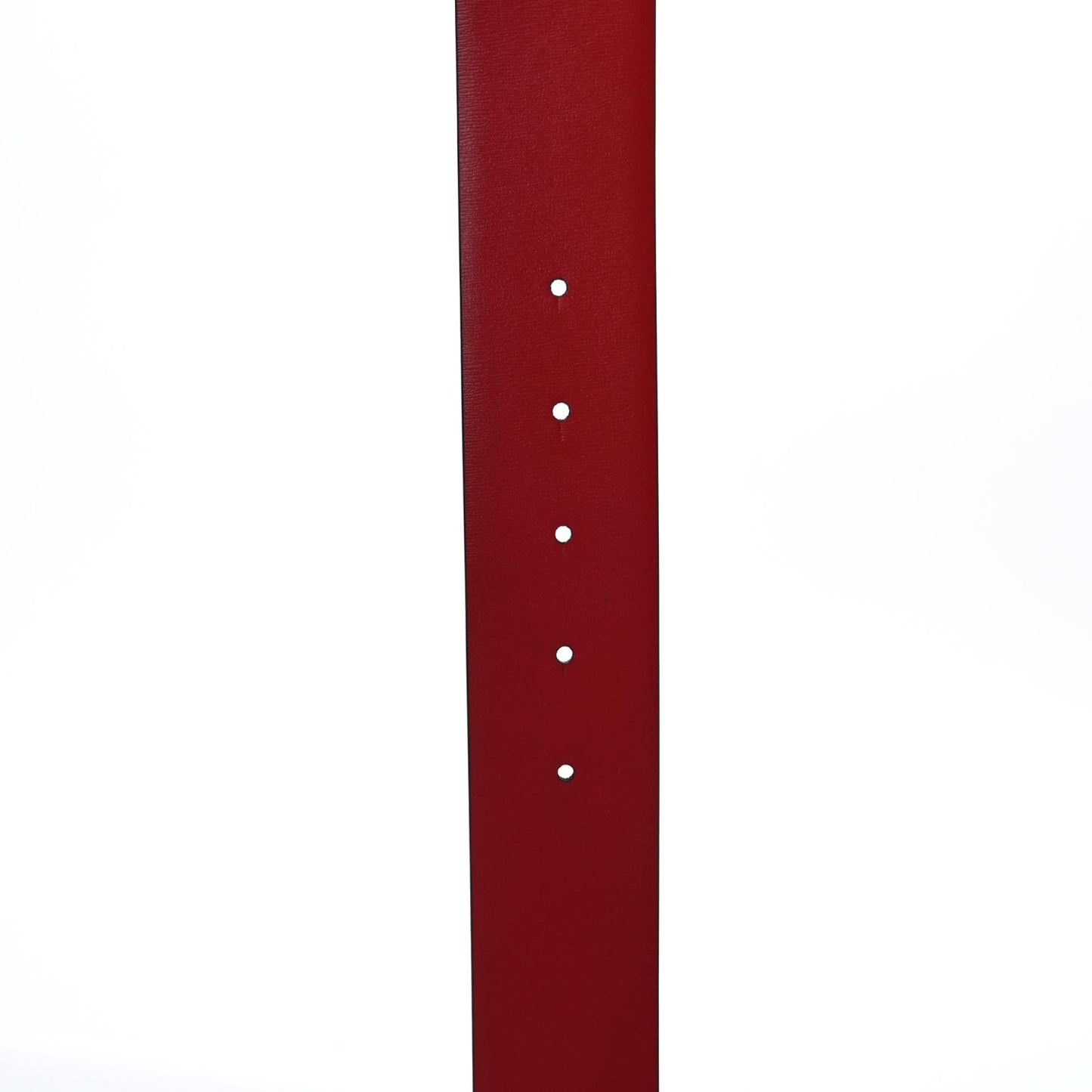 Glossy Calfskin One Stud Reversible Belt 70 28 Black Pure Red