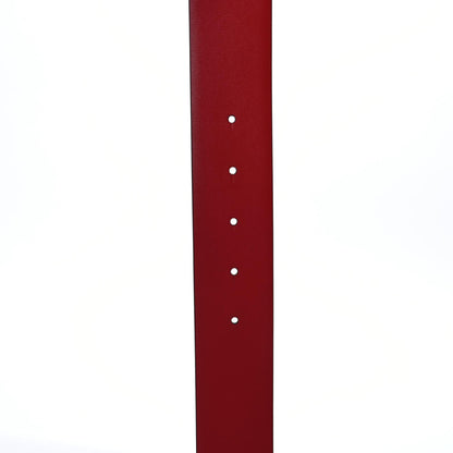 Valentino Garavani Glossy Calfskin One Stud Reversible Belt 70 28 Black Pure Red 4 of 5