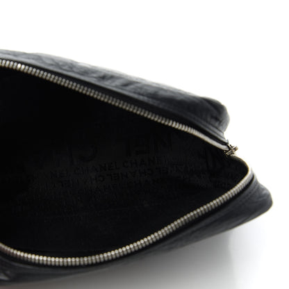 Chanel Aged Calfskin Quilted Cambon Cosmetic Case Black 5 of 10