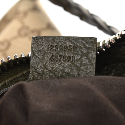 Gucci Monogram Bamboo Bar Medium Tote Olive 6 of 12