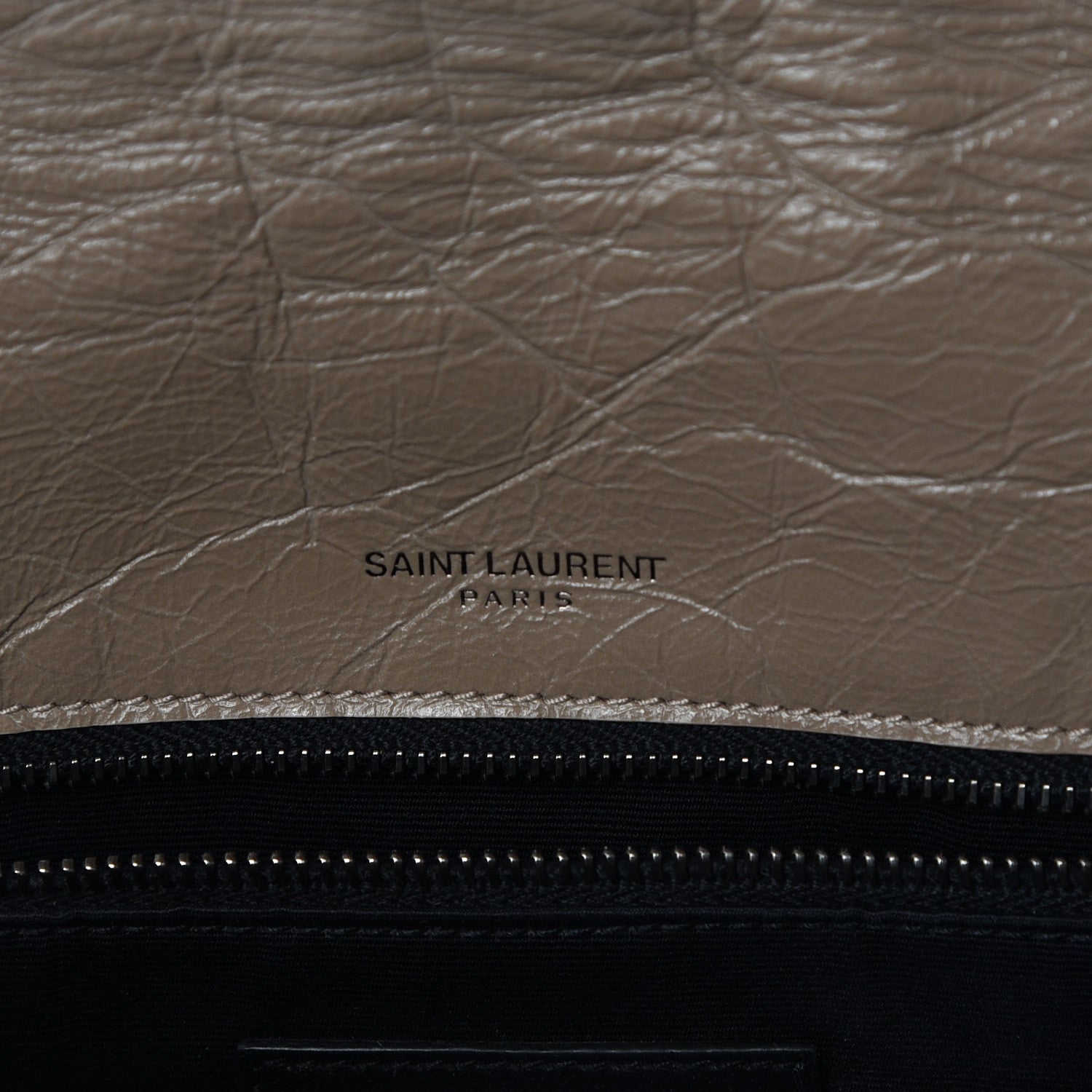 Saint Laurent Crinkled Calfskin Matelasse Monogram Medium Niki Chain Satchel Light Taupe 6 of 10