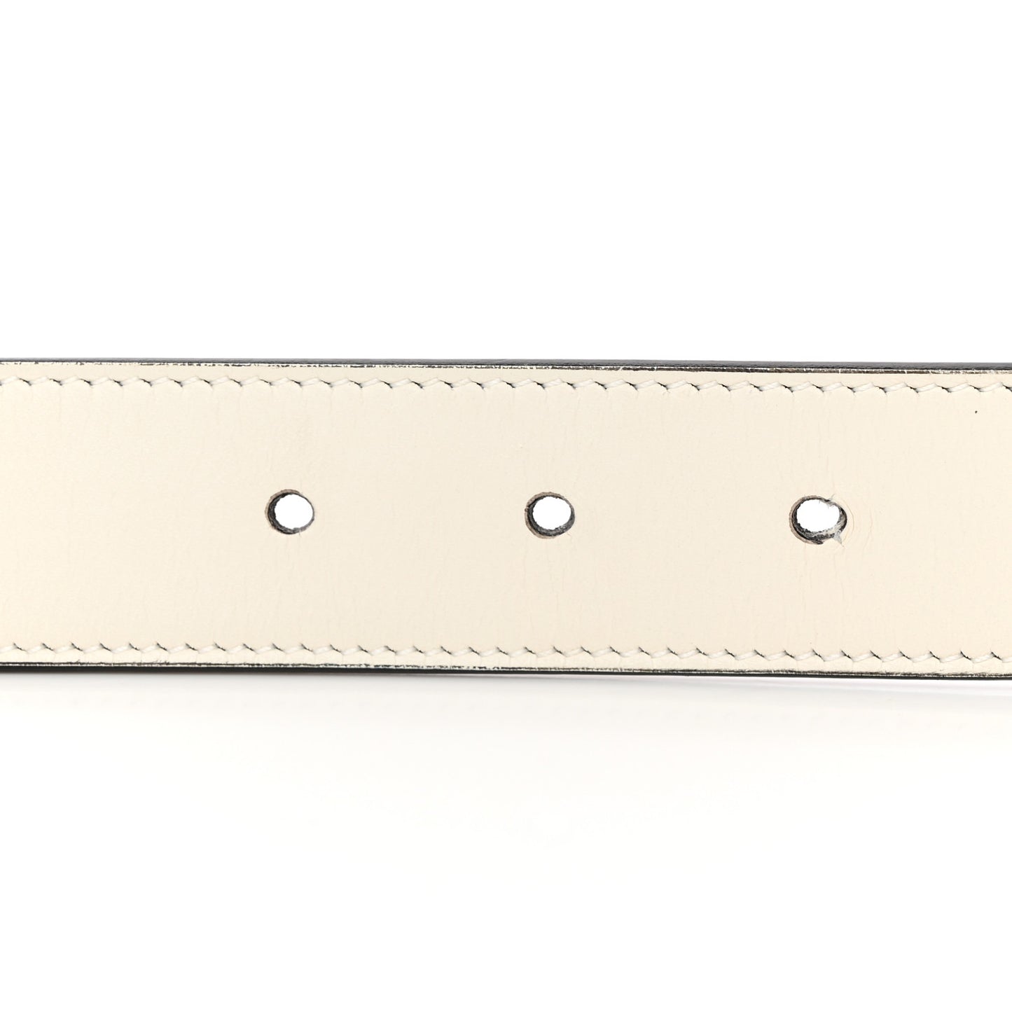 Calfskin Trapuntata Zumi 30mm Belt 85 34 White