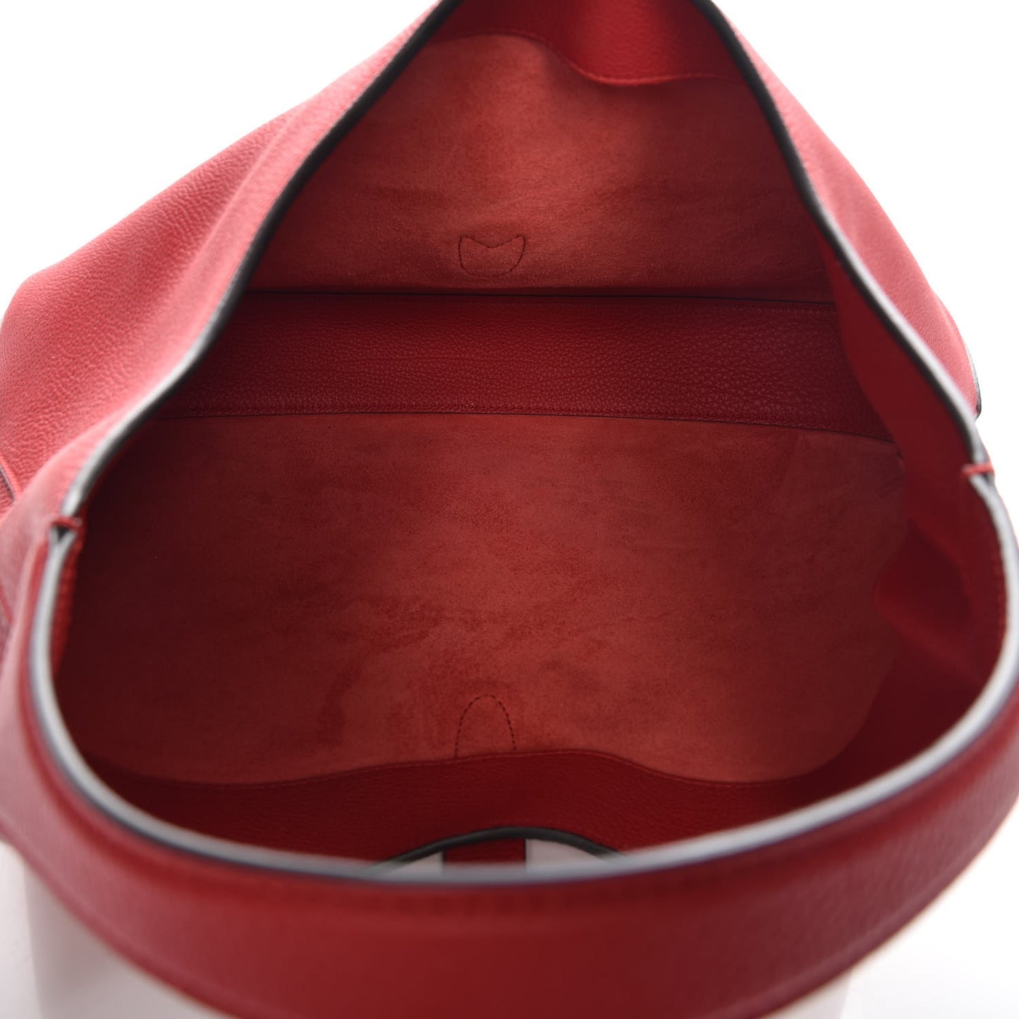 Soft Grained Calfskin Large Jackie Hobo Hibiscus Red