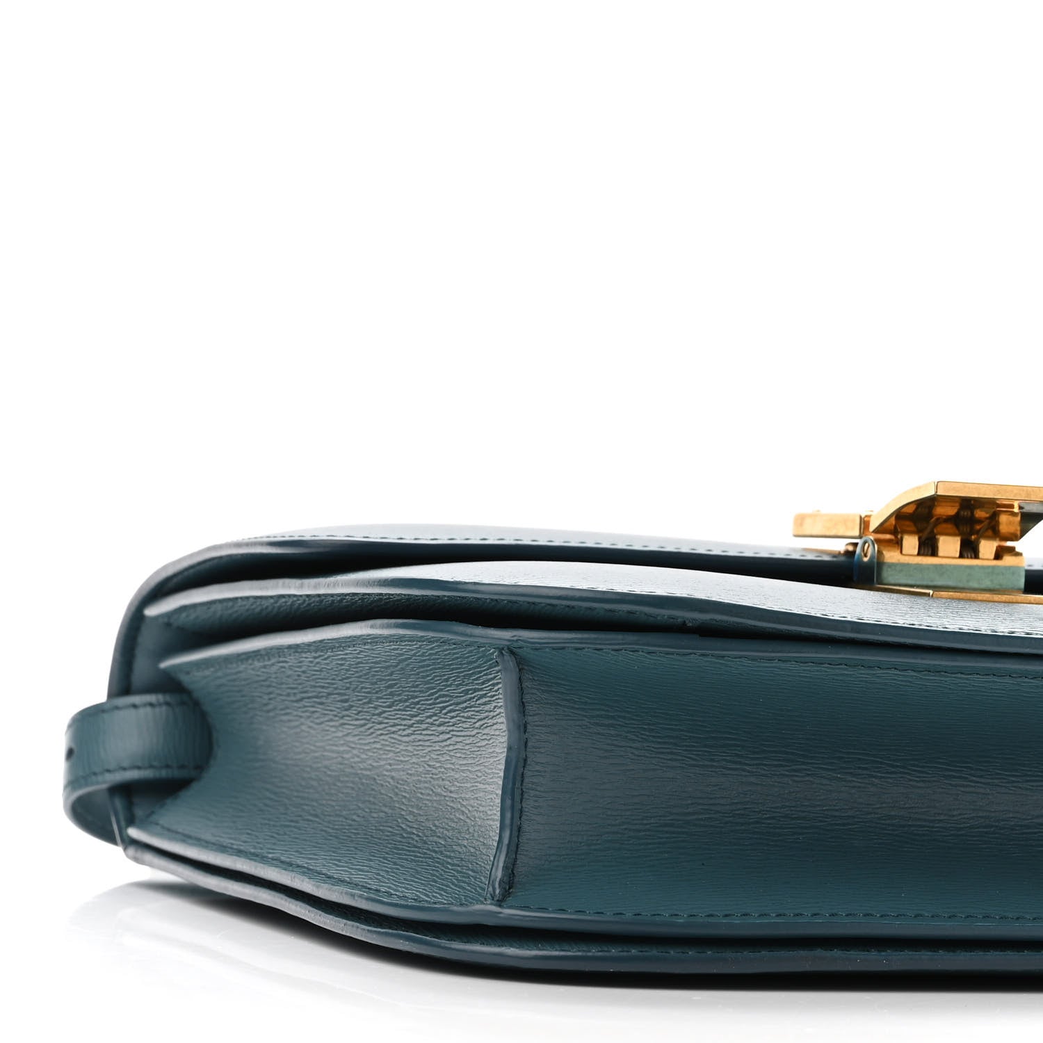 Celine Liege Calfskin Medium Classic Box Flap Bag Blue Slate 9 of 11