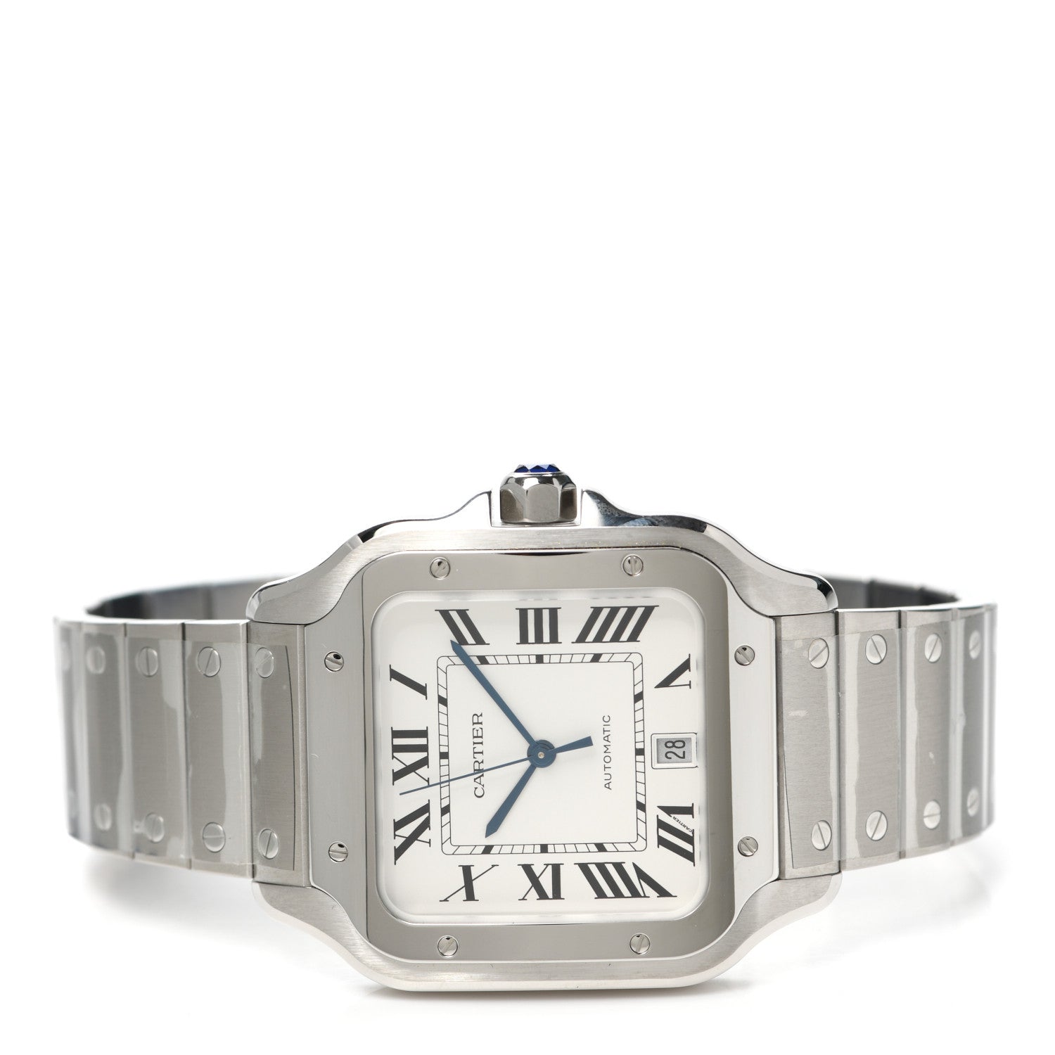 Cartier Stainless Steel 39.8mm Santos De Cartier Automatic Watch 2 of 6