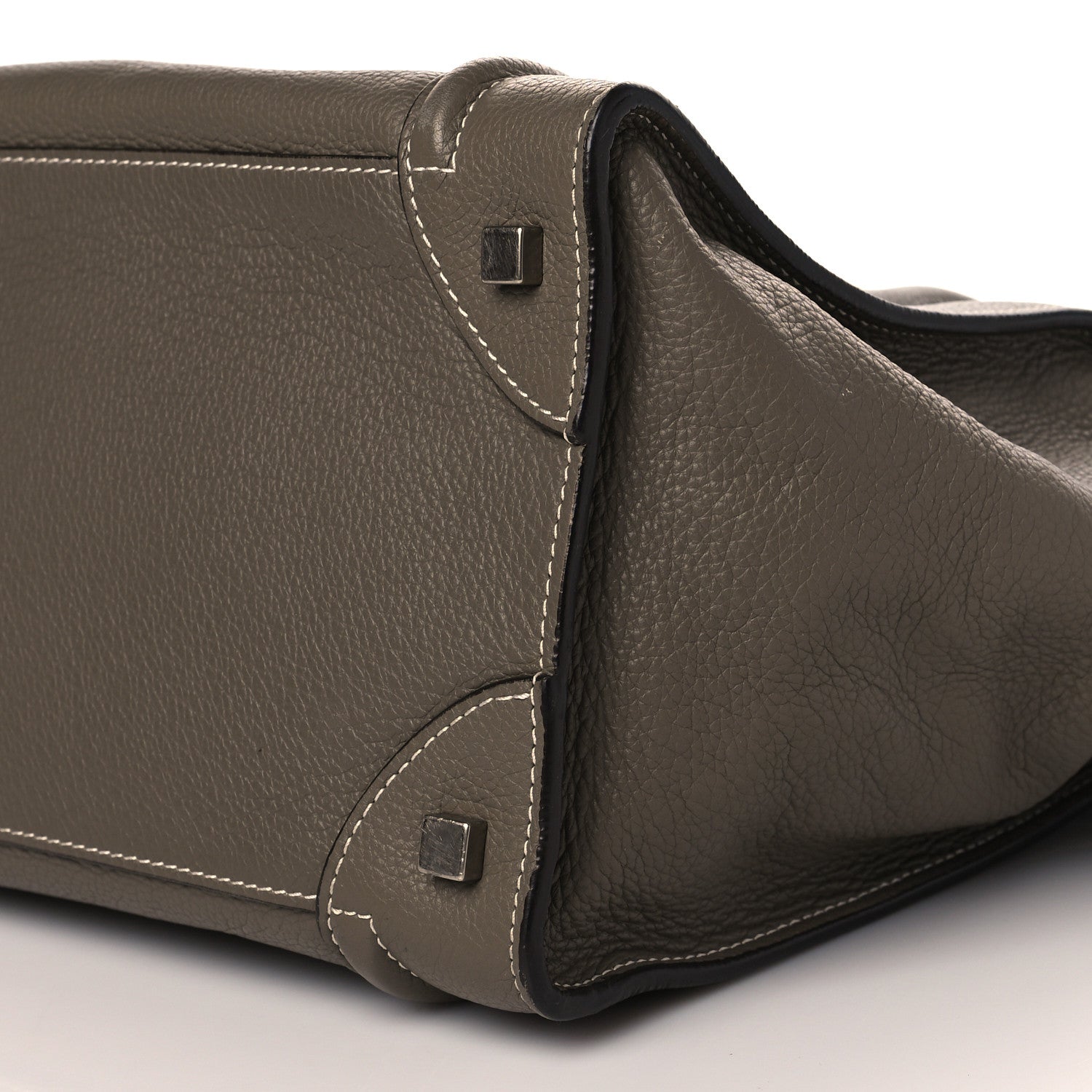 Celine Pebbled Calfskin Mini Luggage Souris 8 of 8