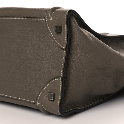 Celine Pebbled Calfskin Mini Luggage Souris 8 of 8