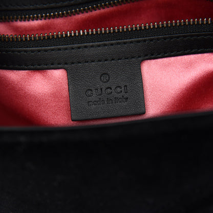 Gucci Velvet Matelasse Small GG Marmont Shoulder Bag Black 6 of 9