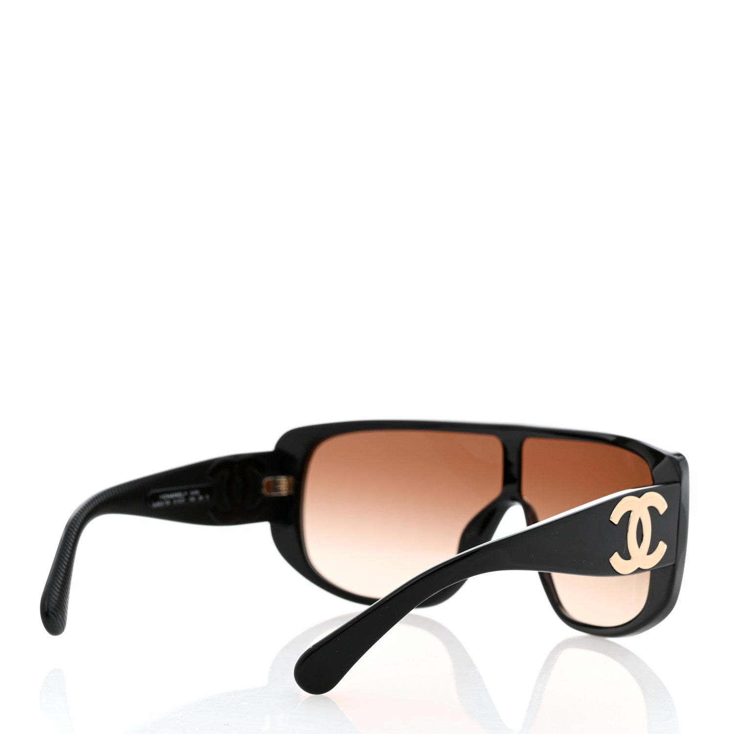 Chanel Acetate Shield Sunglasses 5495 Black 4 of 7